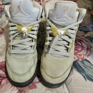 Nike youth Air Jordan 5 retro' jade horizon '440888-300 sz 4